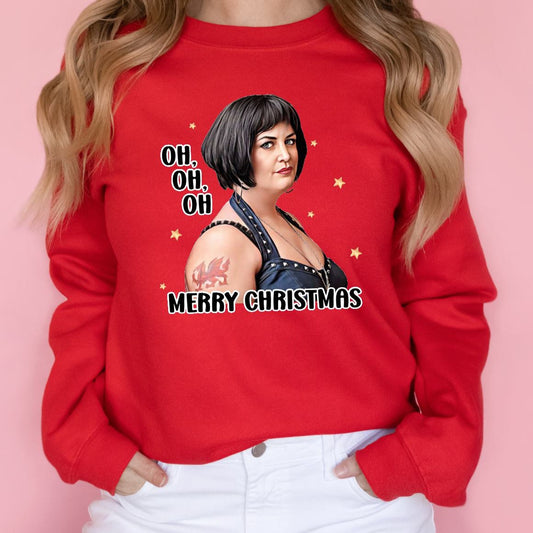 Nessa Gavin & Stacey Christmas Jumper Oh Oh Oh