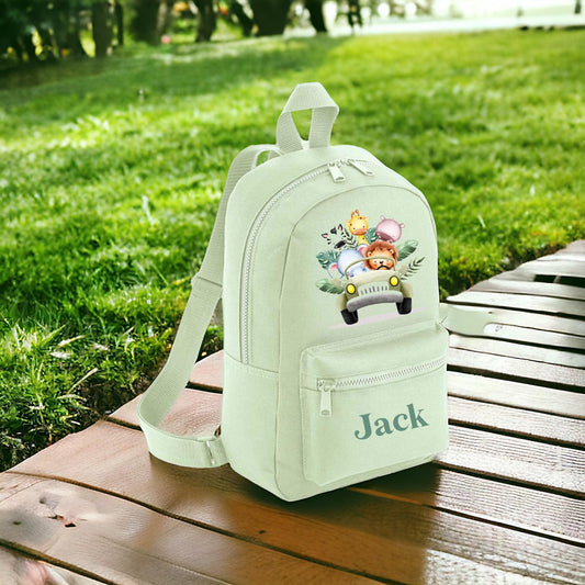 Personalised Safari Jungle Animal Backpack