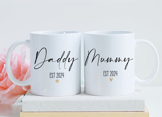 Personalised New Parent Mummy Daddy Mug