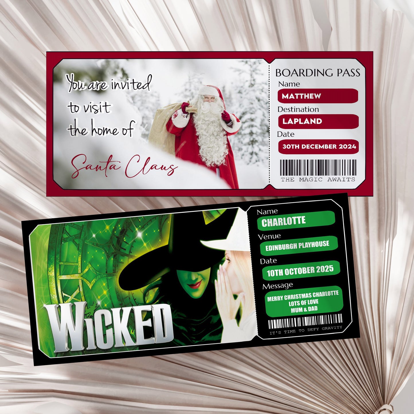 Personalised Concert Theatre Event Ticket