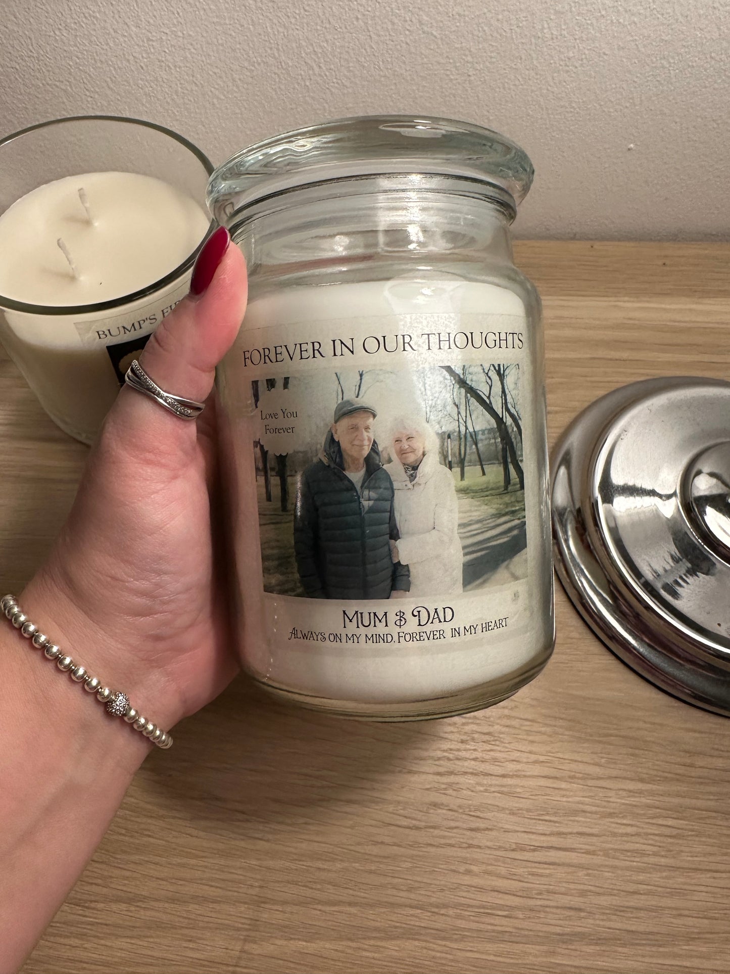 Personalised Missing You Memorial Candle Label