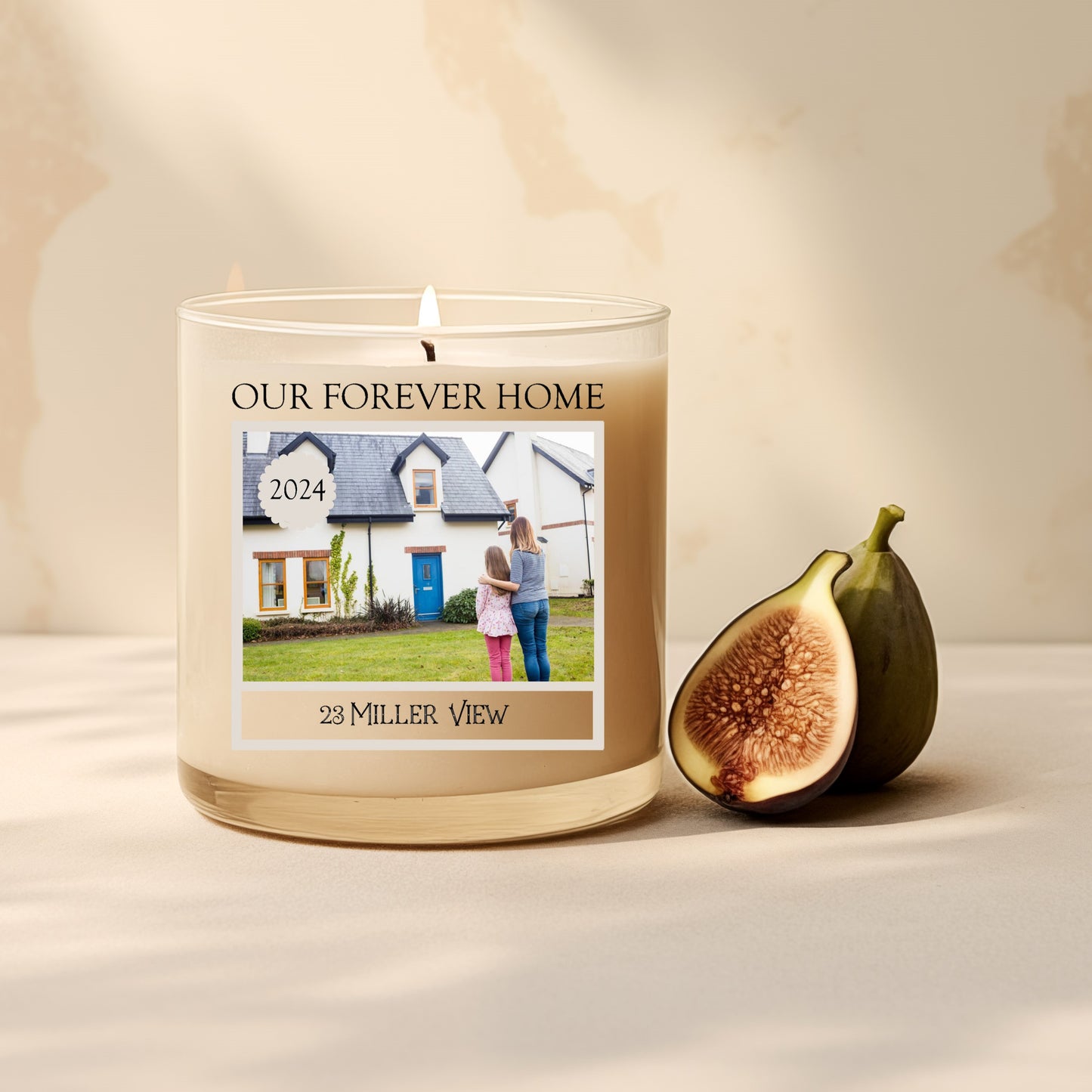 Personalised New Home Candle Label