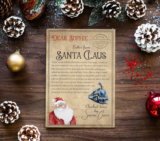 Personalised Polar Express Invitation