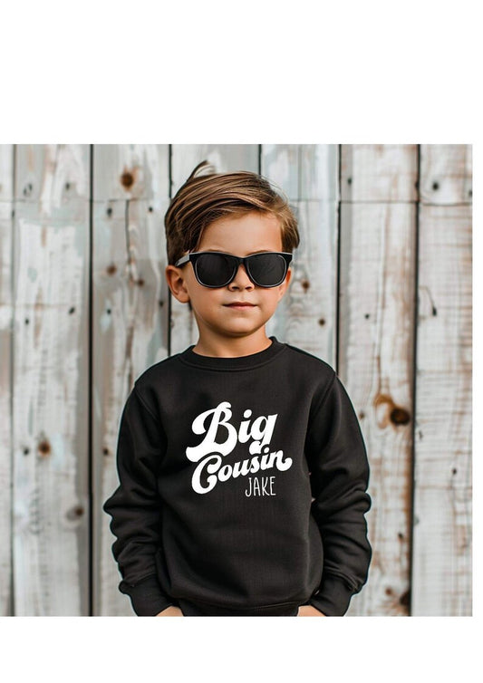 Personalised Big Little Cousin Sweatshirt