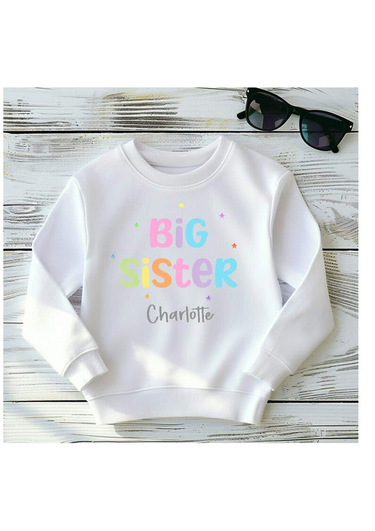 Personalised Big Little Sister Sweatshirt