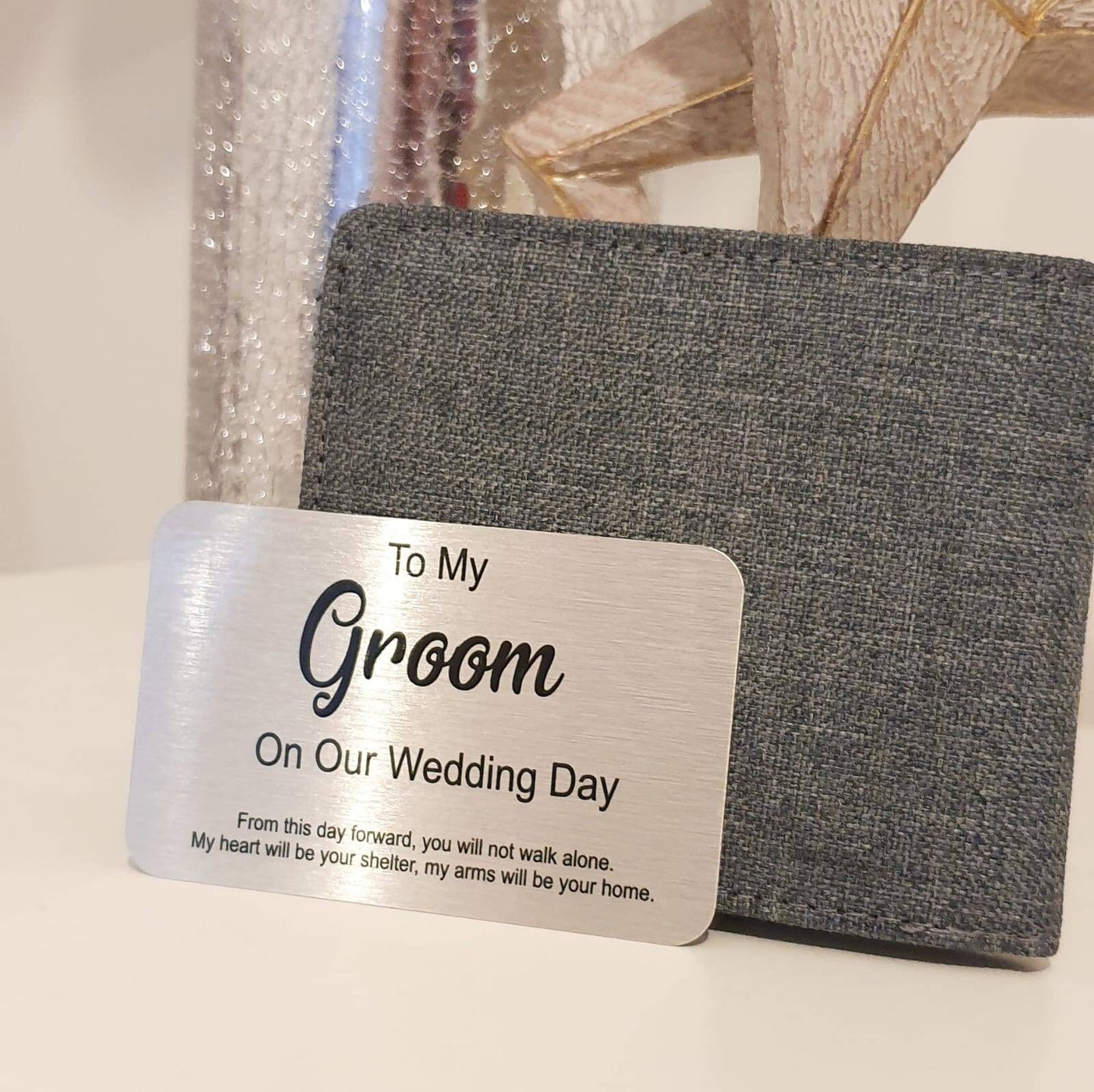 Personalised Groom Wallet Card