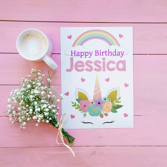 Happy Birthday Unicorn Card