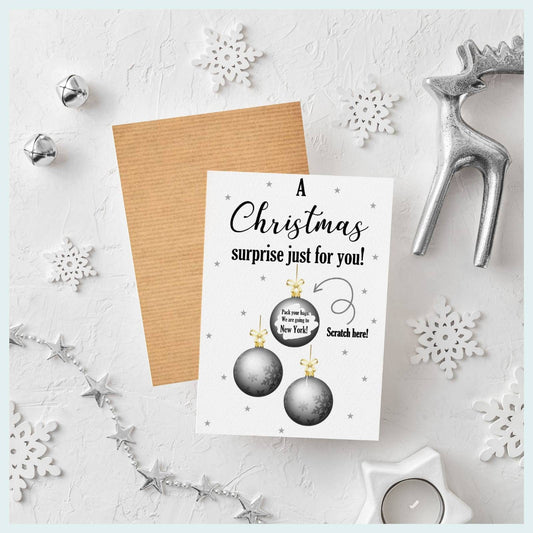 Personalised Christmas Surprise Scratchcard