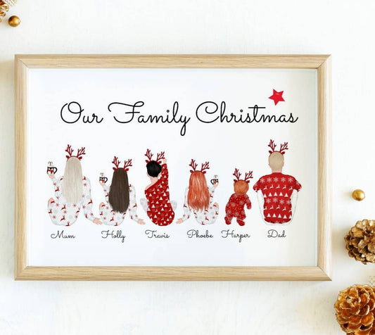 Personalised Christmas Onesie Family Print