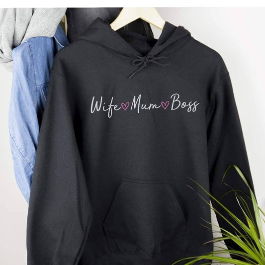 Wife Mum Boss Hoodie