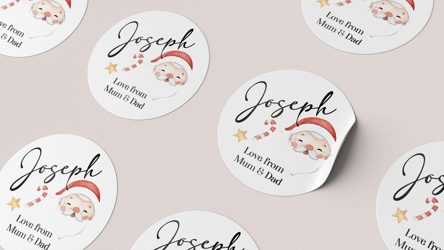 Personalised Gingerbread Gift Tag Stickers