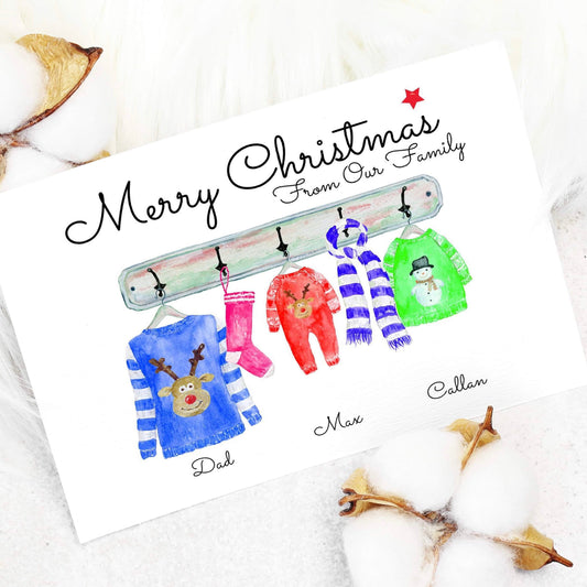 Personalised Christmas Hanging Jumper Pack of 10