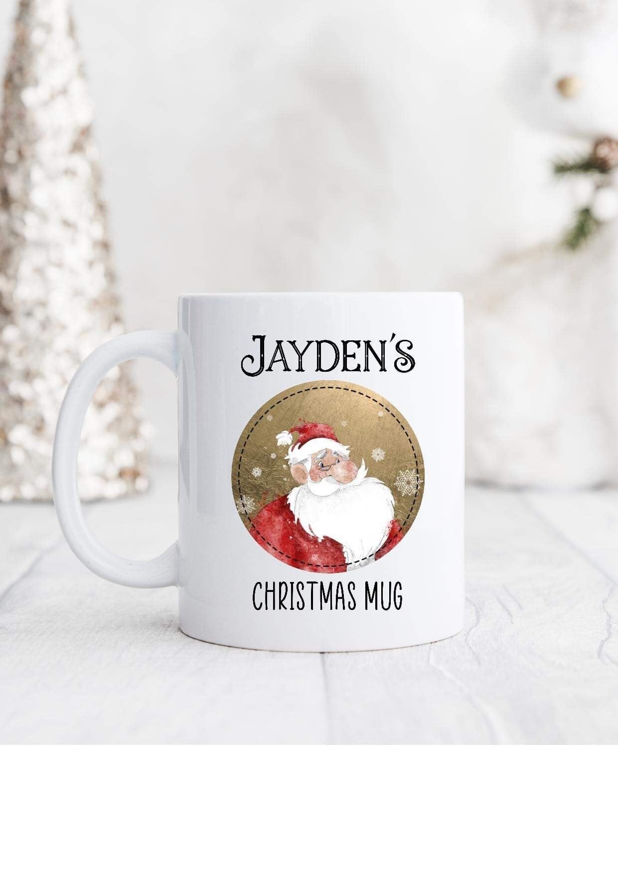 Personalised Santa Christmas Mug