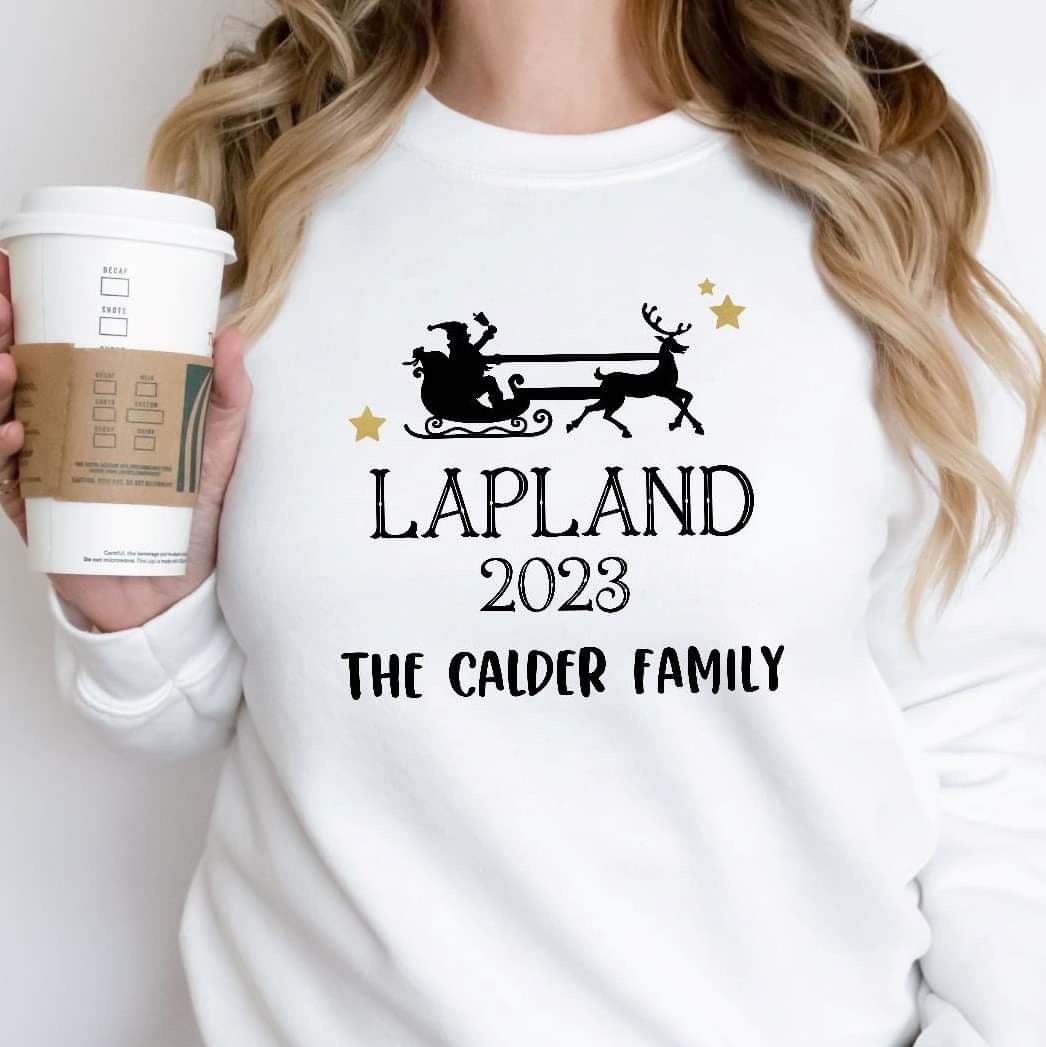 Personalised Lapland Christmas Experience Jumper