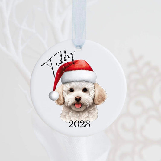 Personalised Dog Christmas Bauble