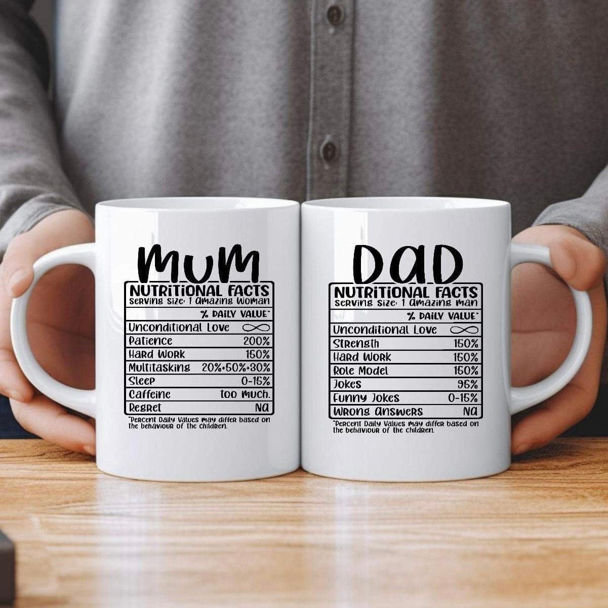 Personalised Dad Nutrition Mug