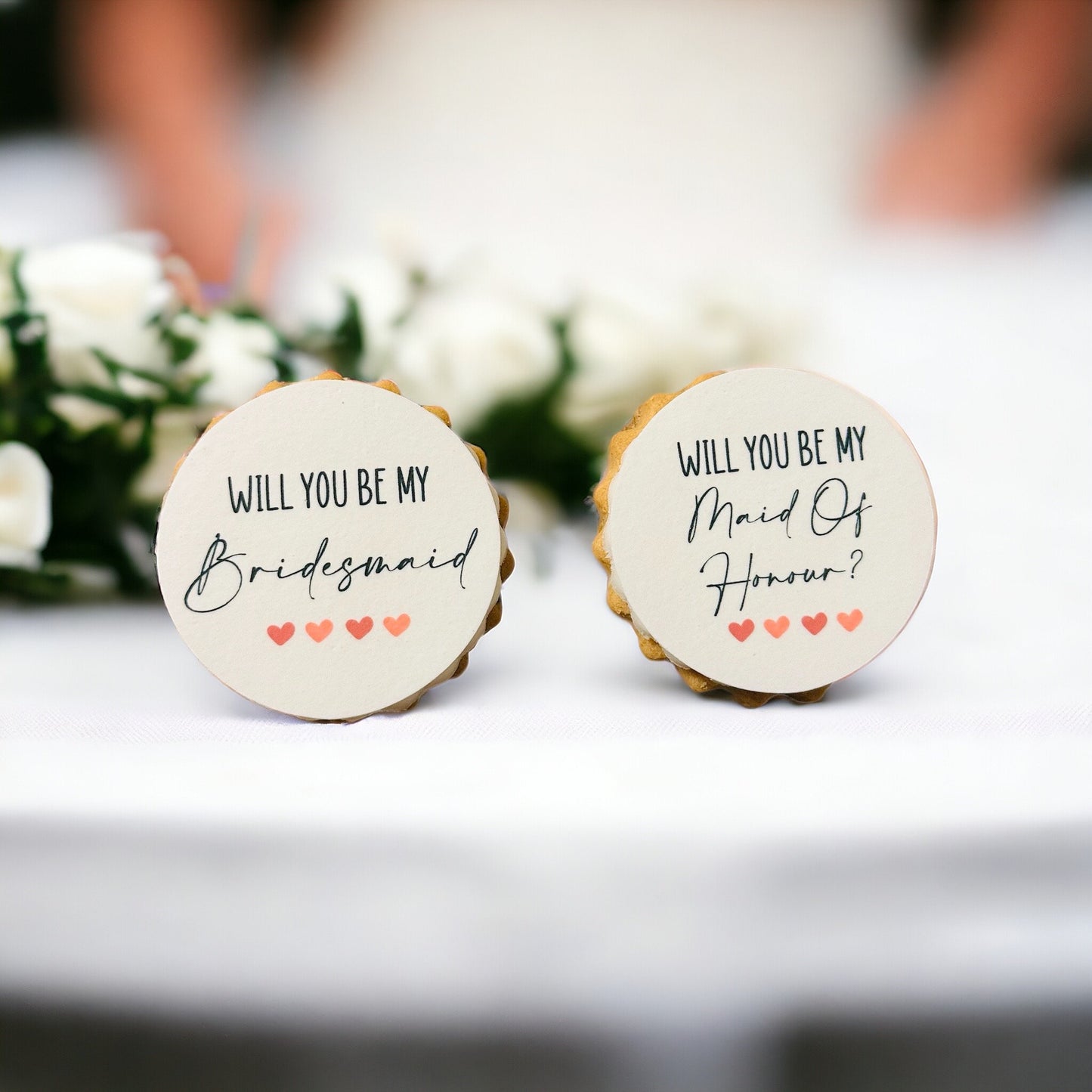 Personalised Bridal Party Proposal Biscuits